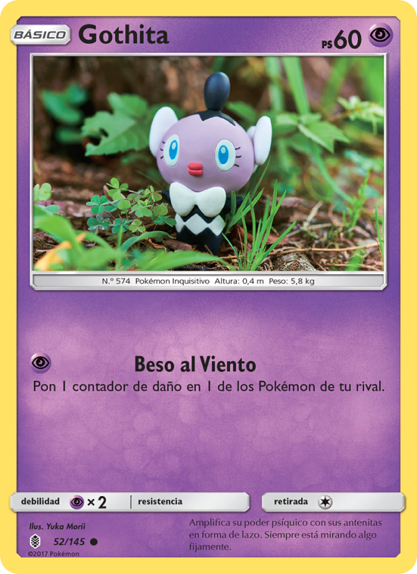 Gothita 52 — Guardians Rising (Spanish Pokémon TCG card)