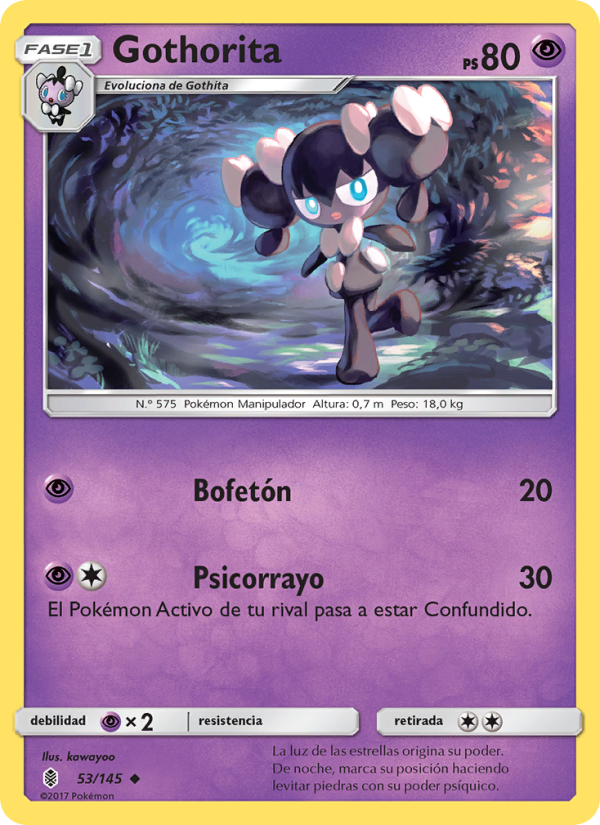 Gothorita 53 — Guardians Rising (Spanish Pokémon TCG card)