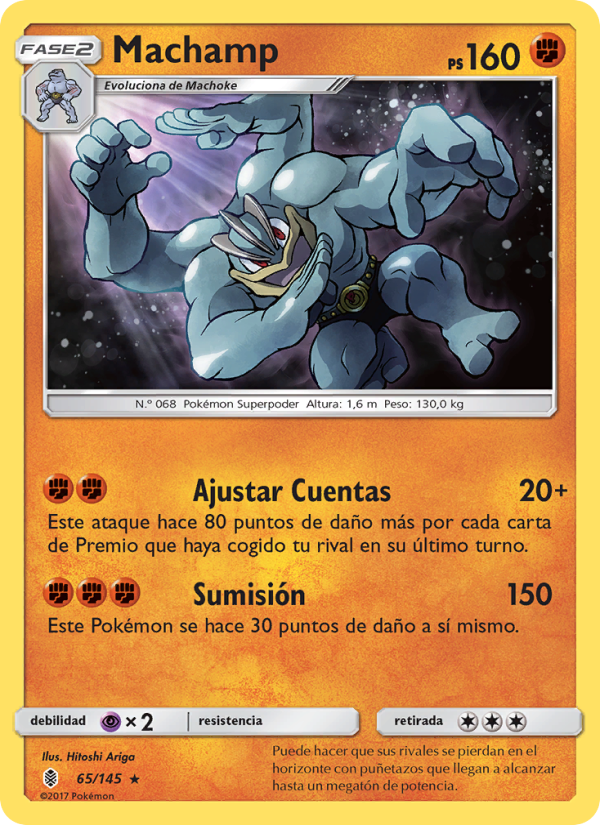 Machamp 65 — Guardians Rising (Spanish Pokémon TCG card)