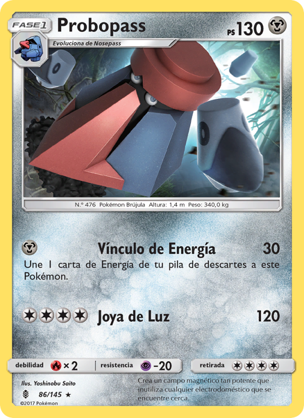 Probopass 86 — Guardians Rising (Spanish Pokémon TCG card)