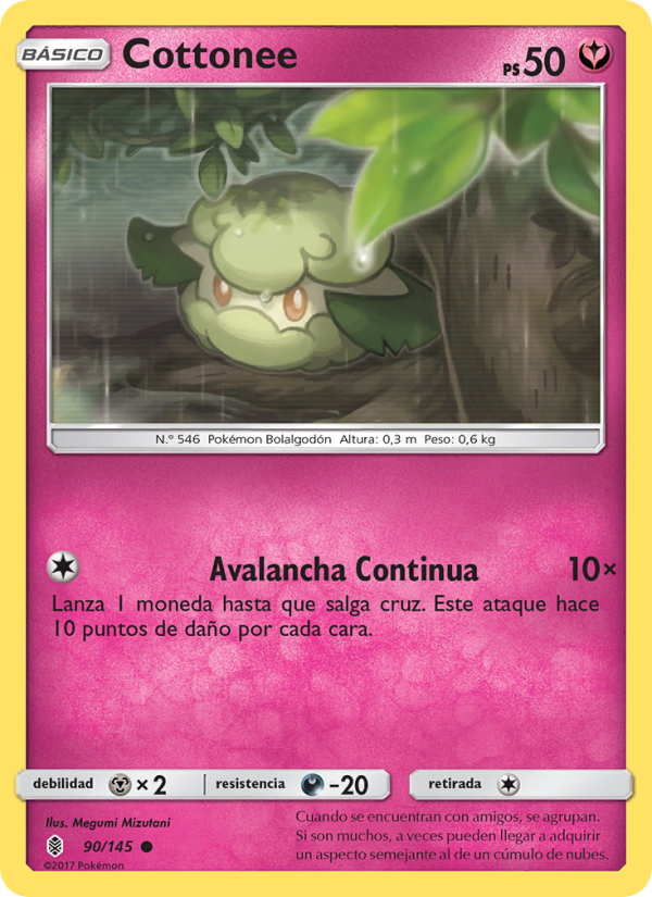 Cottonee 90 — Guardians Rising (Spanish Pokémon TCG card)