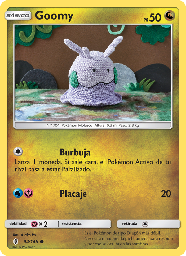 Goomy 94 — Guardians Rising (Spanish Pokémon TCG card)