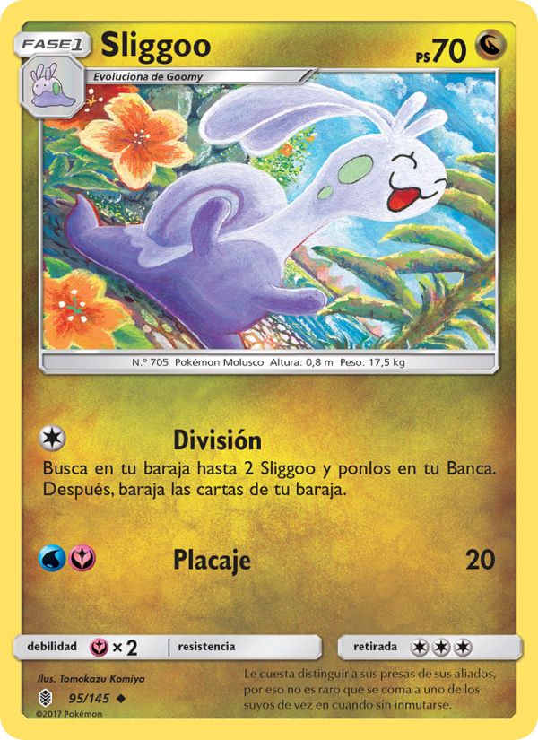 Sliggoo 95 — Guardians Rising (Spanish Pokémon TCG card)