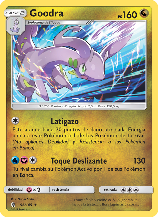 Goodra 96 — Guardians Rising (Spanish Pokémon TCG card)