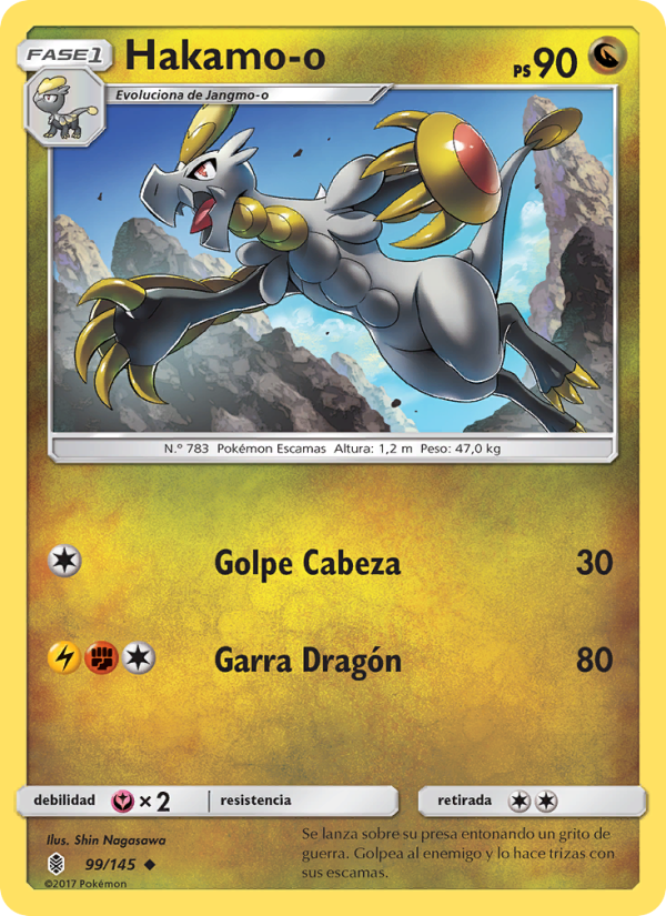 Hakamo-o 99 — Guardians Rising (Spanish Pokémon TCG card)