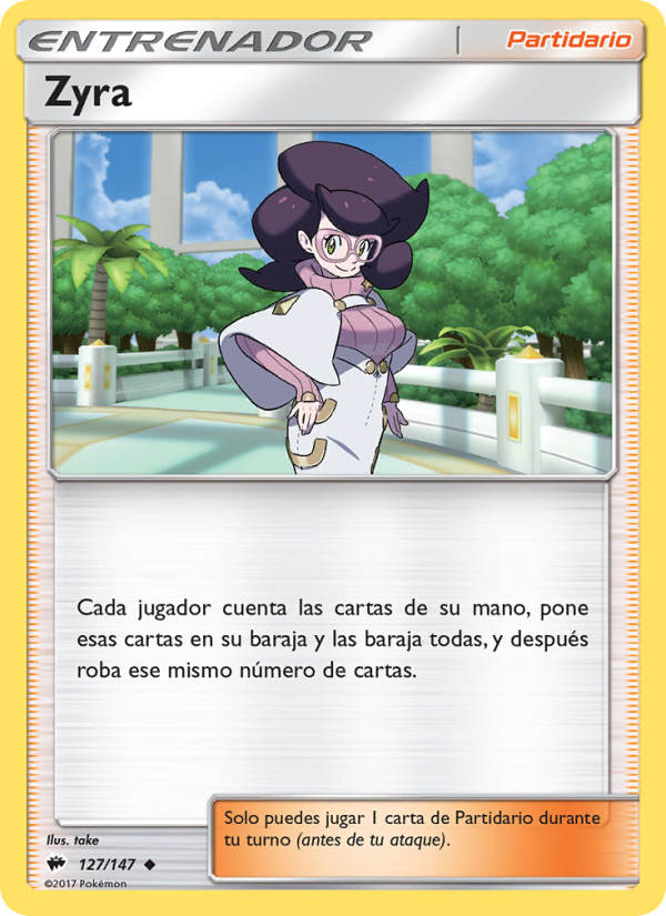 Zyra 127 — Burning Shadows (Spanish Pokémon TCG card)