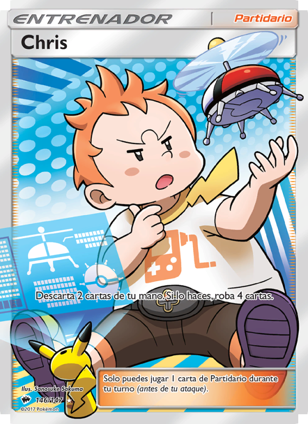 Chris 146 — Burning Shadows (Spanish Pokémon TCG card)