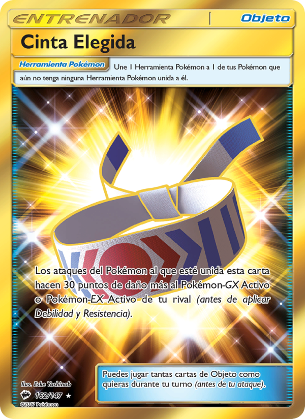 Cinta Elegida 162 — Burning Shadows (Spanish Pokémon TCG card)
