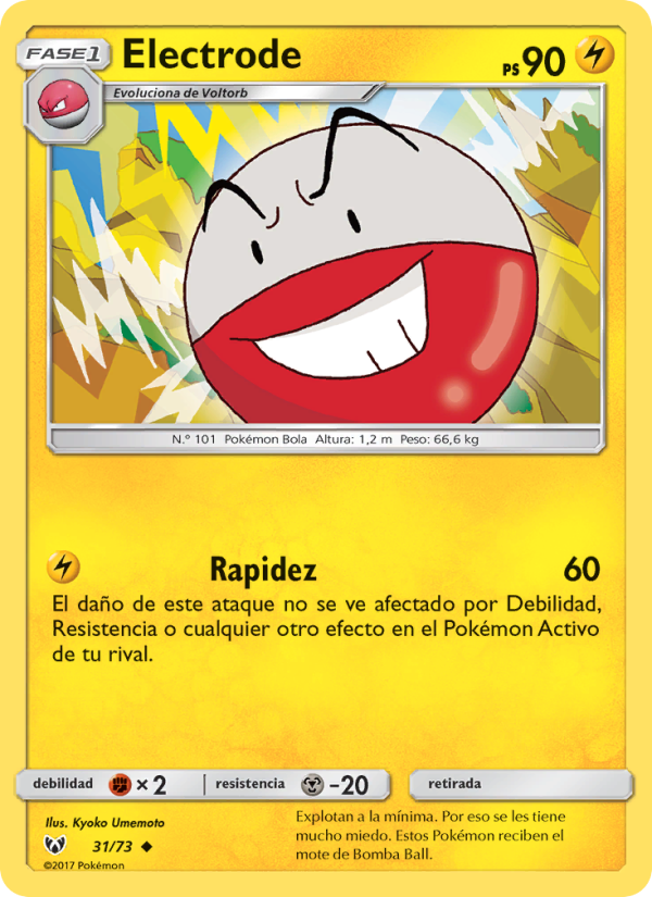 Electrode 31 — Schimmernde Legenden (Spanish Pokémon TCG card)