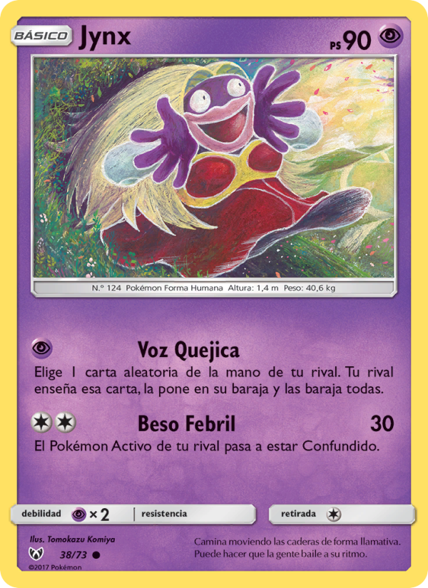 Jynx 38 — Schimmernde Legenden (Spanish Pokémon TCG card)