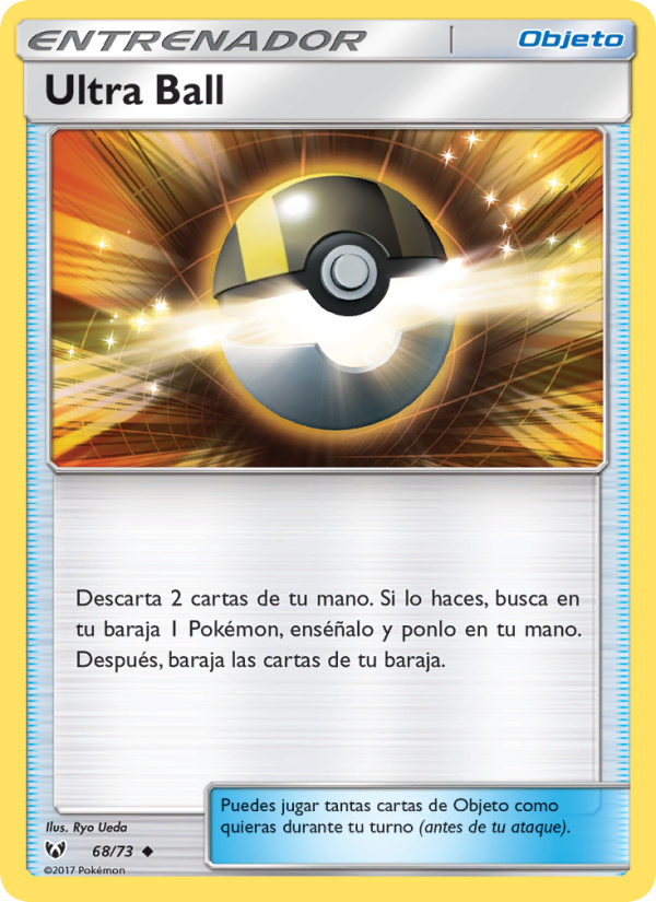 Ultra Ball 68 — Schimmernde Legenden (Spanish Pokémon TCG card)