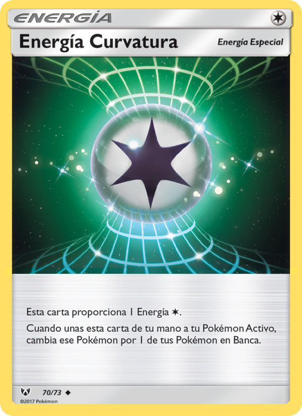 Energía Curvatura 70 — Schimmernde Legenden (Spanish Pokémon TCG card)