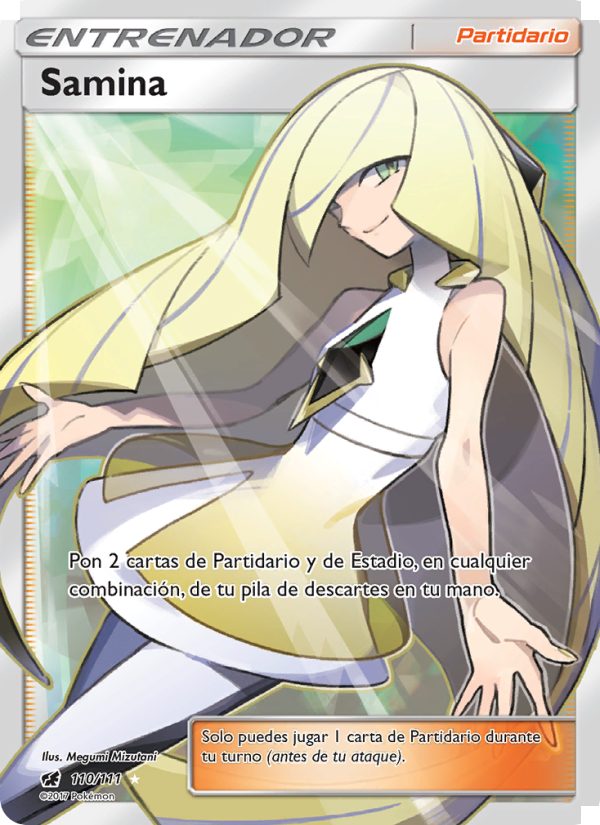 Samina 110 — Crimson Invasion (Spanish Pokémon TCG card)