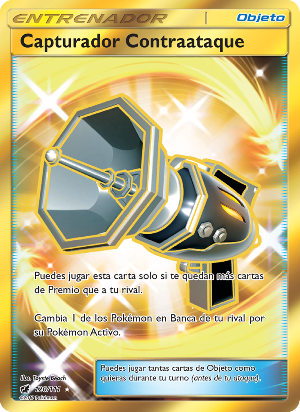Capturador Contraataque 120 — Crimson Invasion (Spanish Pokémon TCG card)