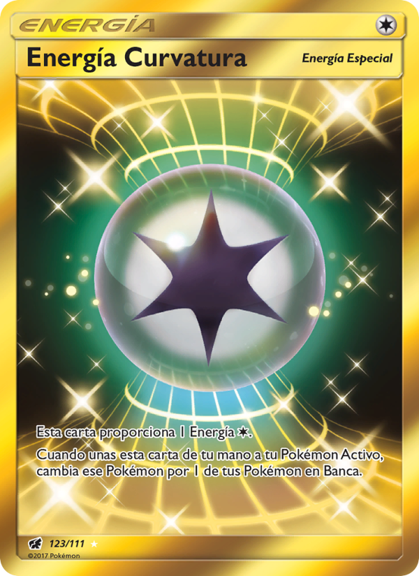 Energía Curvatura 123 — Crimson Invasion (Spanish Pokémon TCG card)