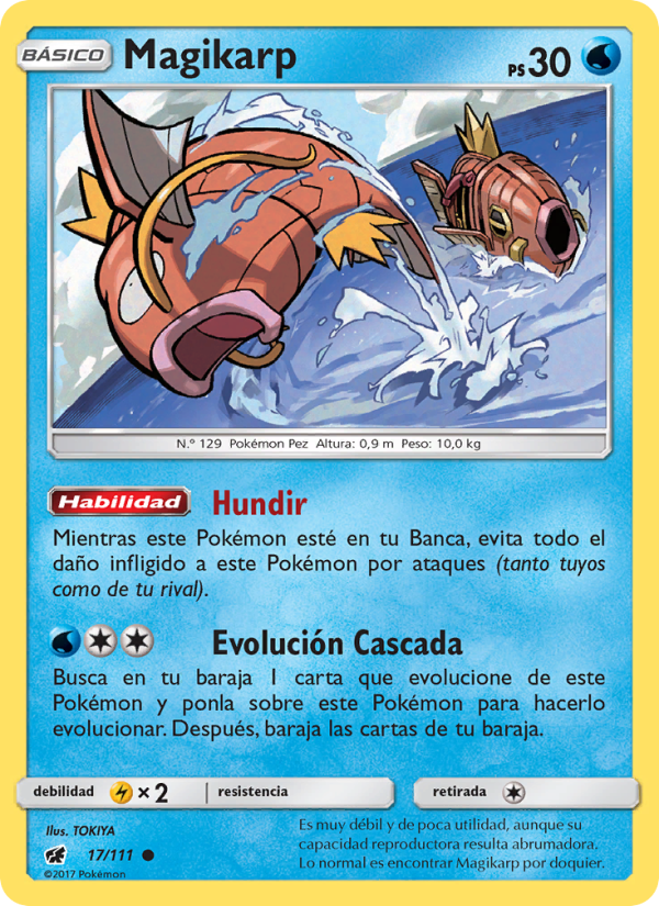 Magikarp 17 — Crimson Invasion (Spanish Pokémon TCG card)