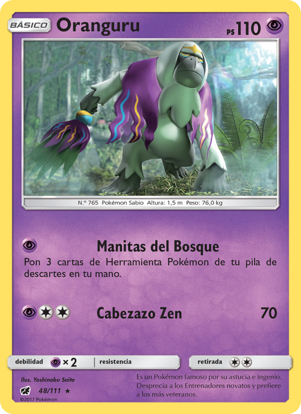 Oranguru 48 — Crimson Invasion (Spanish Pokémon TCG card)