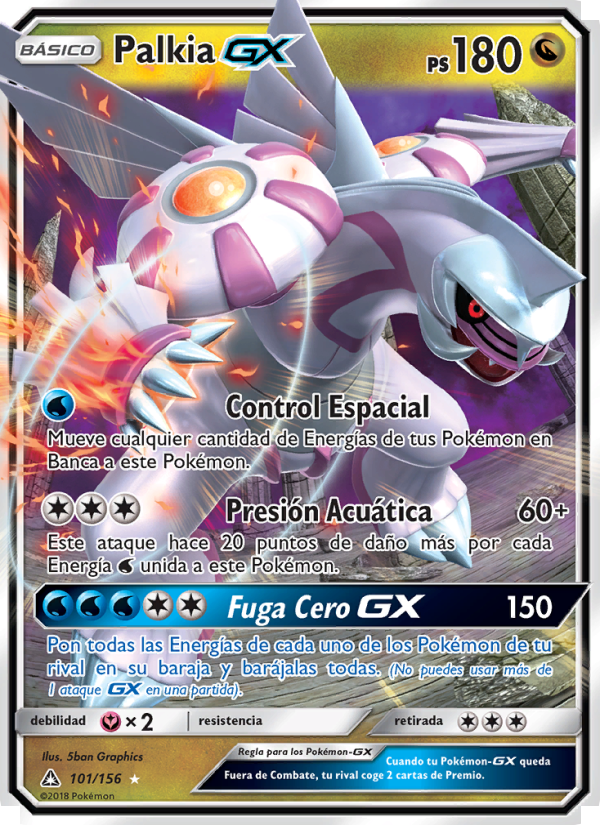 Palkia GX 101 — Ultra Prism (Spanish Pokémon TCG card)