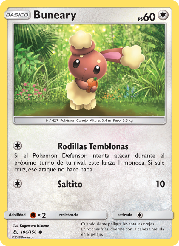 Buneary 106 — Ultra Prism (Spanish Pokémon TCG card)