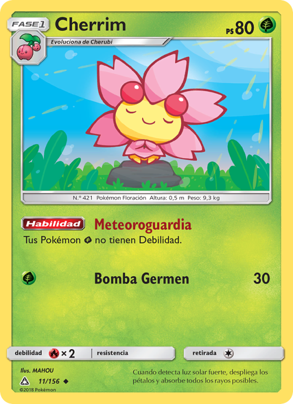 Cherrim 11 — Ultra Prism (Spanish Pokémon TCG card)