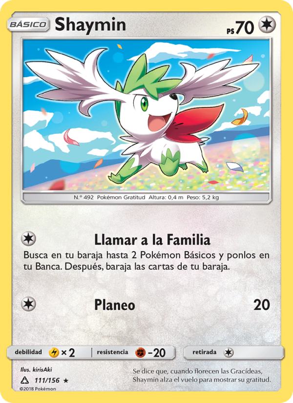 Shaymin 111 — Ultra Prism (Spanish Pokémon TCG card)
