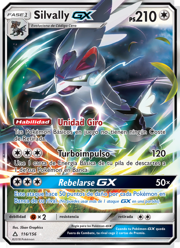 Silvally GX 116 — Ultra Prism (Spanish Pokémon TCG card)