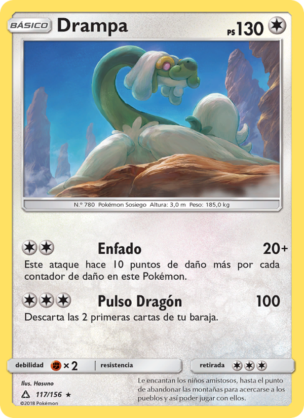 Drampa 117 — Ultra Prism (Spanish Pokémon TCG card)