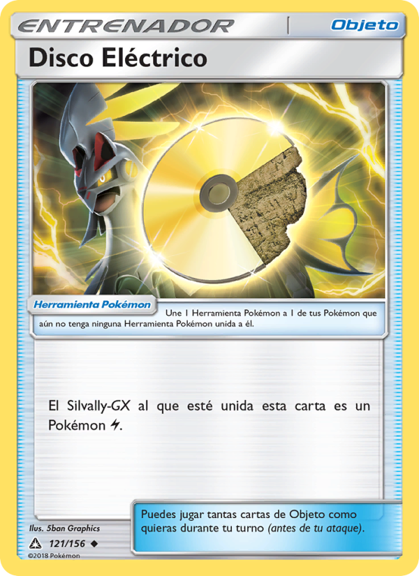 Disco Eléctrico 121 — Ultra Prism (Spanish Pokémon TCG card)