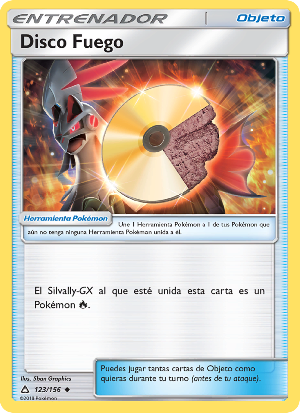 Disco Fuego 123 — Ultra Prism (Spanish Pokémon TCG card)