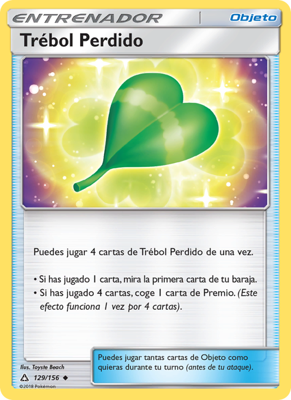 Trébol Perdido 129 — Ultra Prism (Spanish Pokémon TCG card)