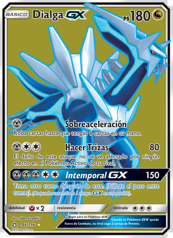 Dialga GX 146 — Ultra Prism (Spanish Pokémon TCG card)