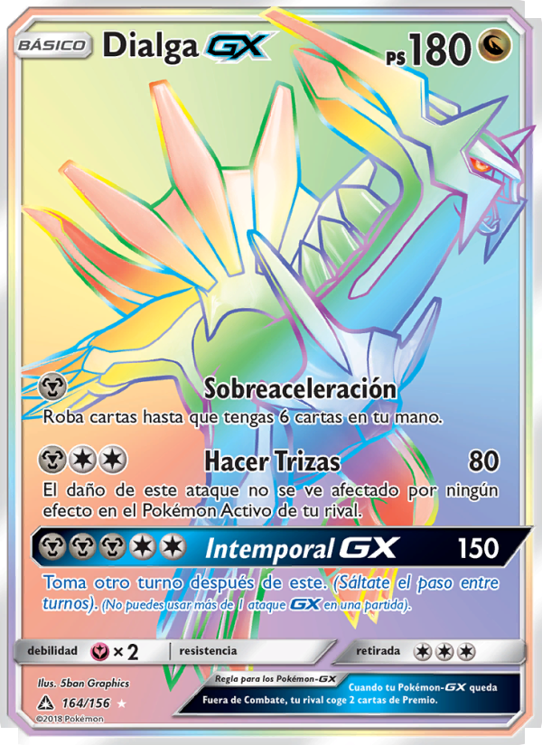 Dialga GX 164 — Ultra Prism (Spanish Pokémon TCG card)