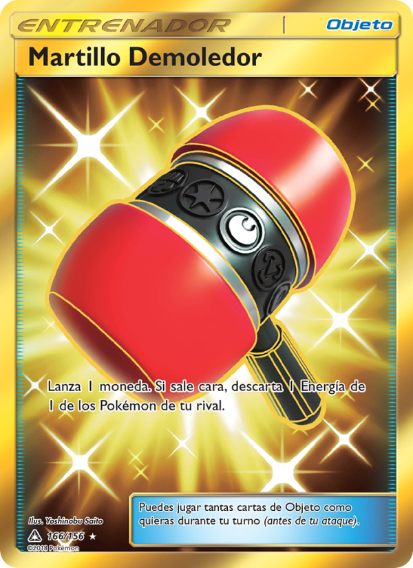 Martillo Demoledor 166 — Ultra Prism (Spanish Pokémon TCG card)