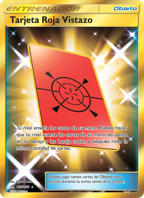Tarjeta Roja Vistazo 169 — Ultra Prism (Spanish Pokémon TCG card)