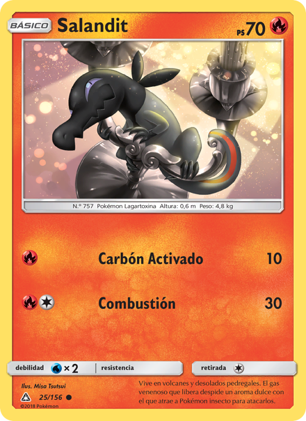 Salandit 25 — Ultra Prism (Spanish Pokémon TCG card)