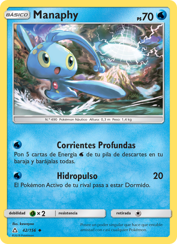 Manaphy 42 — Ultra Prism (Spanish Pokémon TCG card)