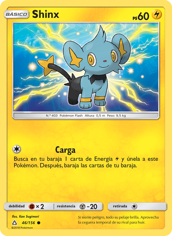 Shinx 46 — Ultra Prism (Spanish Pokémon TCG card)