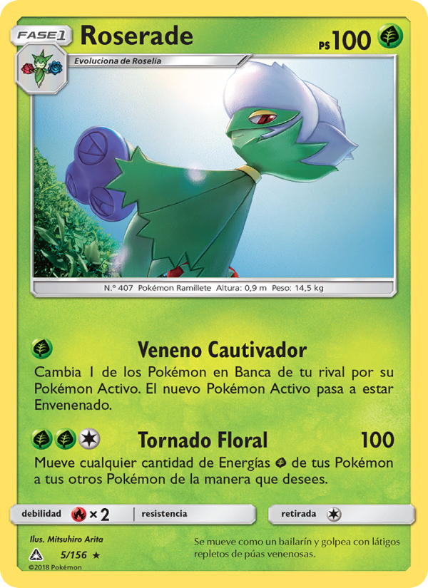 Roserade 5 — Ultra Prism (Spanish Pokémon TCG card)