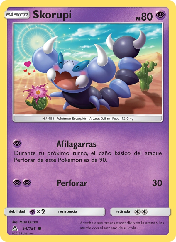 Skorupi 54 — Ultra Prism (Spanish Pokémon TCG card)