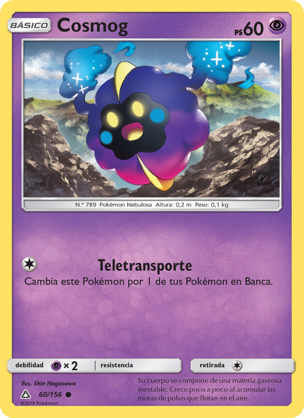 Cosmog 60 — Ultra Prism (Spanish Pokémon TCG card)