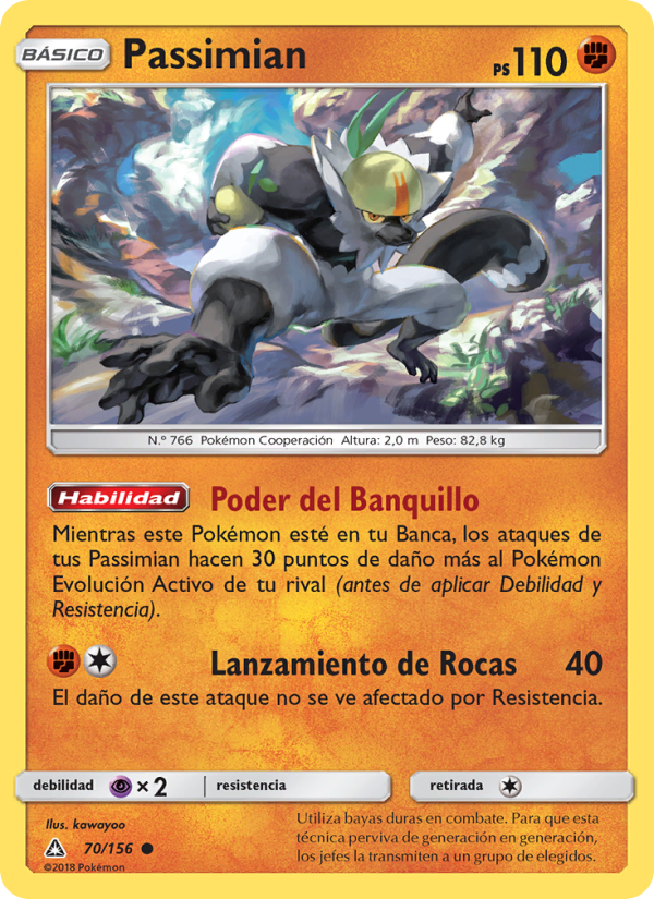 Passimian 70 — Ultra Prism (Spanish Pokémon TCG card)