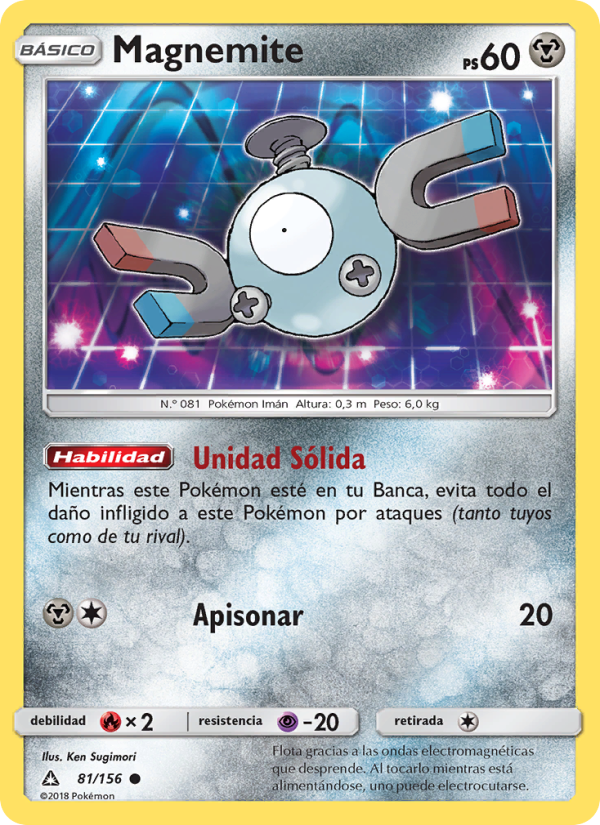 Magnemite 81 — Ultra Prism (Spanish Pokémon TCG card)