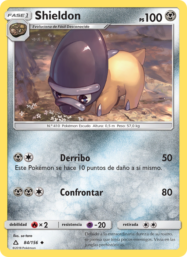 Shieldon 84 — Ultra Prism (Spanish Pokémon TCG card)