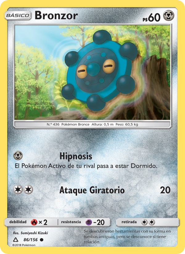 Bronzor 86 — Ultra Prism (Spanish Pokémon TCG card)