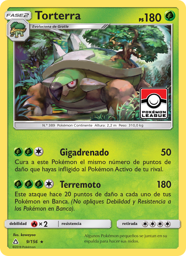 Torterra 9 — Ultra Prism (Spanish Pokémon TCG card)