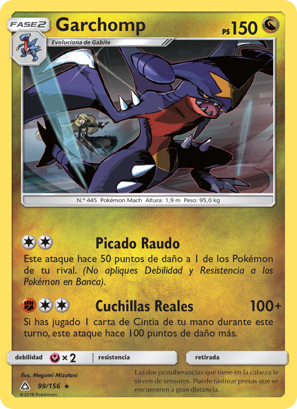 Garchomp 99 — Ultra Prism (Spanish Pokémon TCG card)