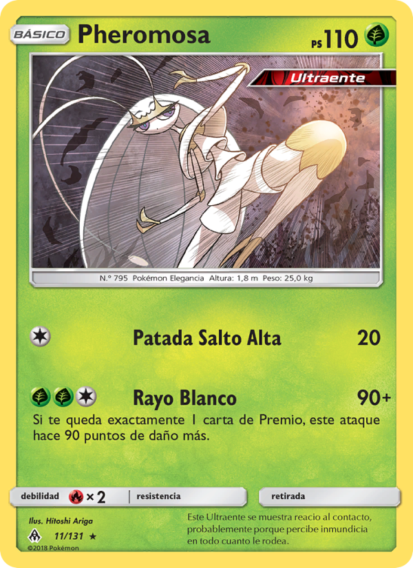 Pheromosa 11 — Grauen Der Lichtfinsternis (Spanish Pokémon TCG card)