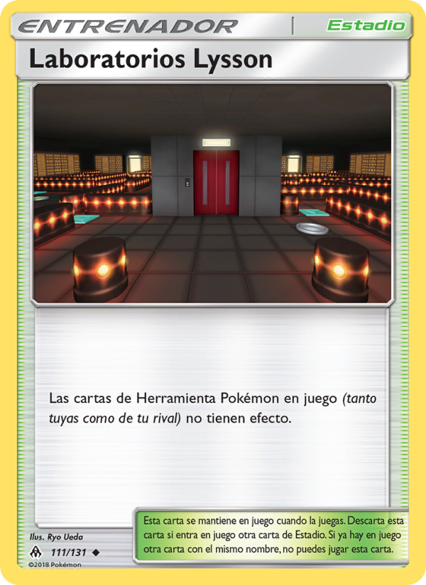 Laboratorios Lysson 111 — Grauen Der Lichtfinsternis (Spanish Pokémon TCG card)