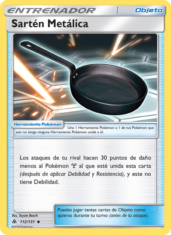 Sartén Metálica 112 — Grauen Der Lichtfinsternis (Spanish Pokémon TCG card)