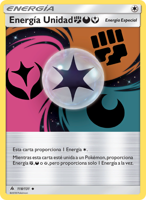 Energía Unidad FightingDarknessFairy 118 — Grauen Der Lichtfinsternis (Spanish Pokémon TCG card)